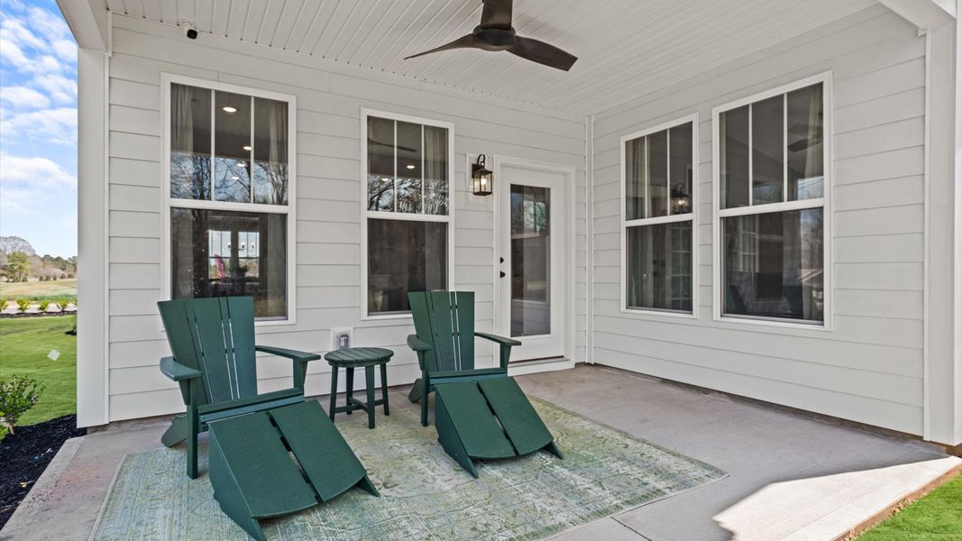 Representative exterior photo of a completed home built from the Stonehaven by DRB Homes in Rosemary Grove, Greenville, SC (Image 26).