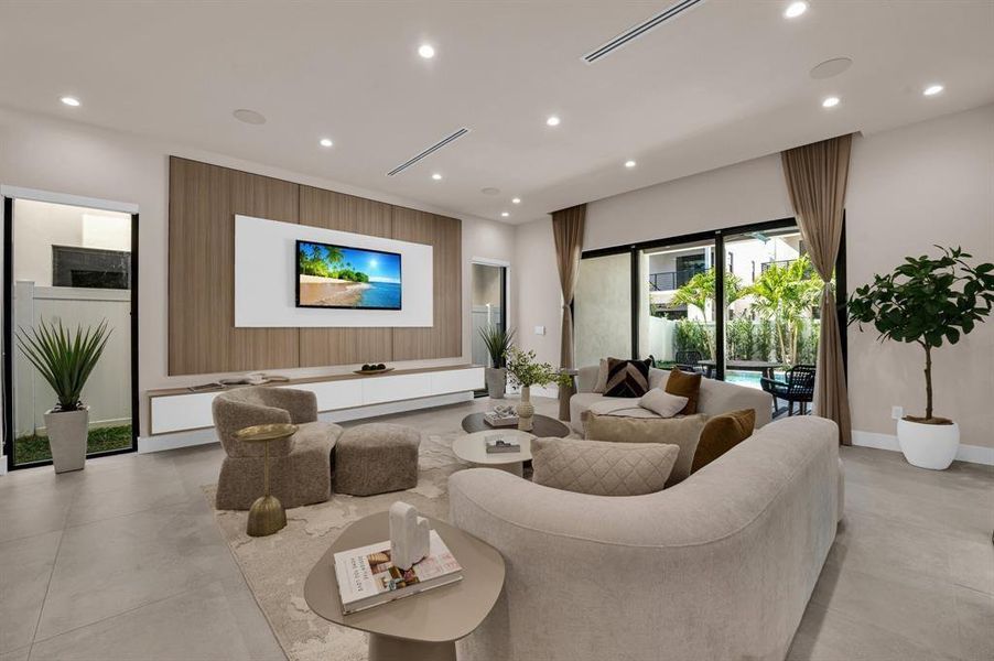 Furnished interior view inside a new home in , Fort Lauderdale (Image 17).