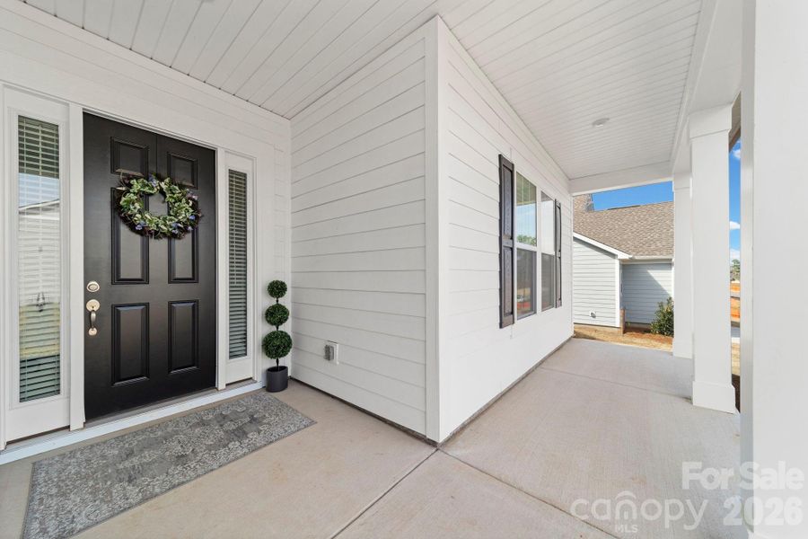 Inviting Covered Front Porch
