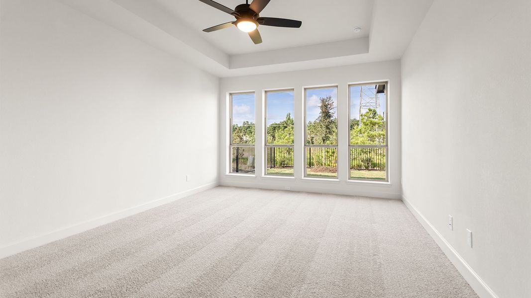 Spacious, unfurnished interior of a new home in Bridgeland, Cypress (Image 20).