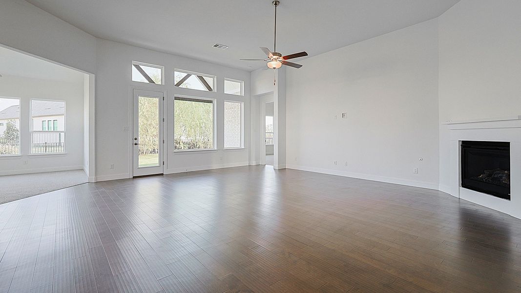Representative furnished interior of a home built from the Villanova by Brightland Homes in Katy Lakes, Katy (Image 7).