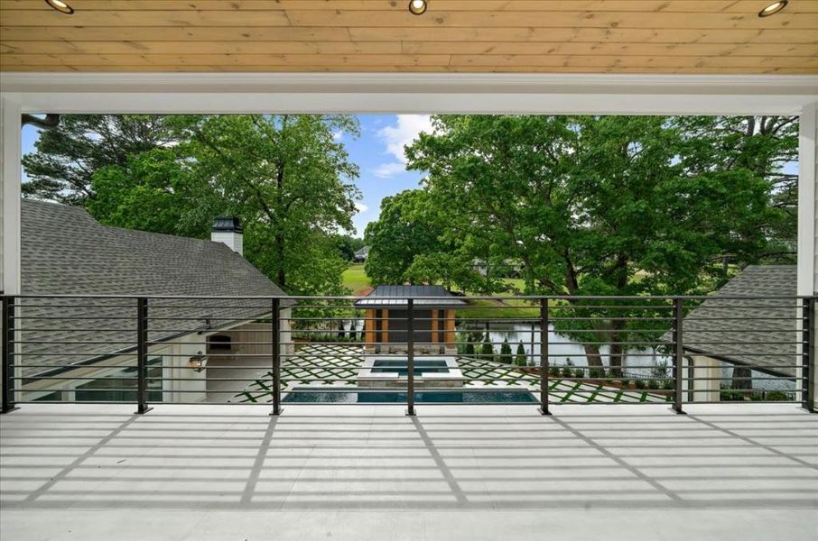 Exterior details and patio area of a home in , Canton (Image 42).
