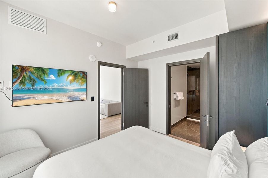 Furnished interior view inside a new home in , Miami (Image 18).
