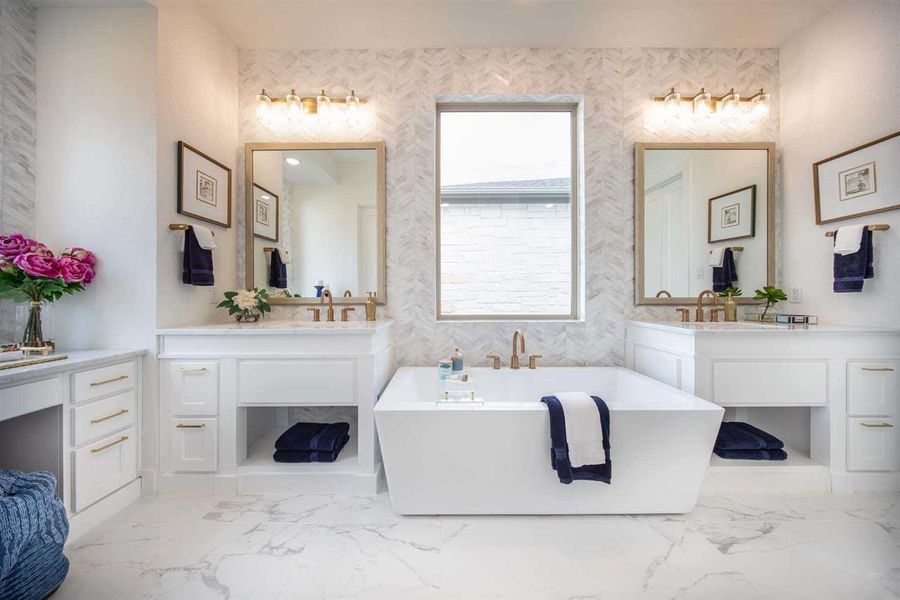 Furnished interior view inside a new home in Palmera Ridge: 70ft. lots, Leander (Image 14). Furnished interior view inside a new home in Palmera Ridge: 70ft. lots, Leander (Image 14).