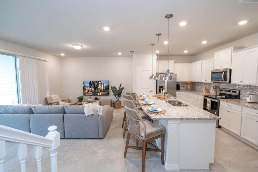 Furnished interior view inside a new home in , Davenport (Image 19).