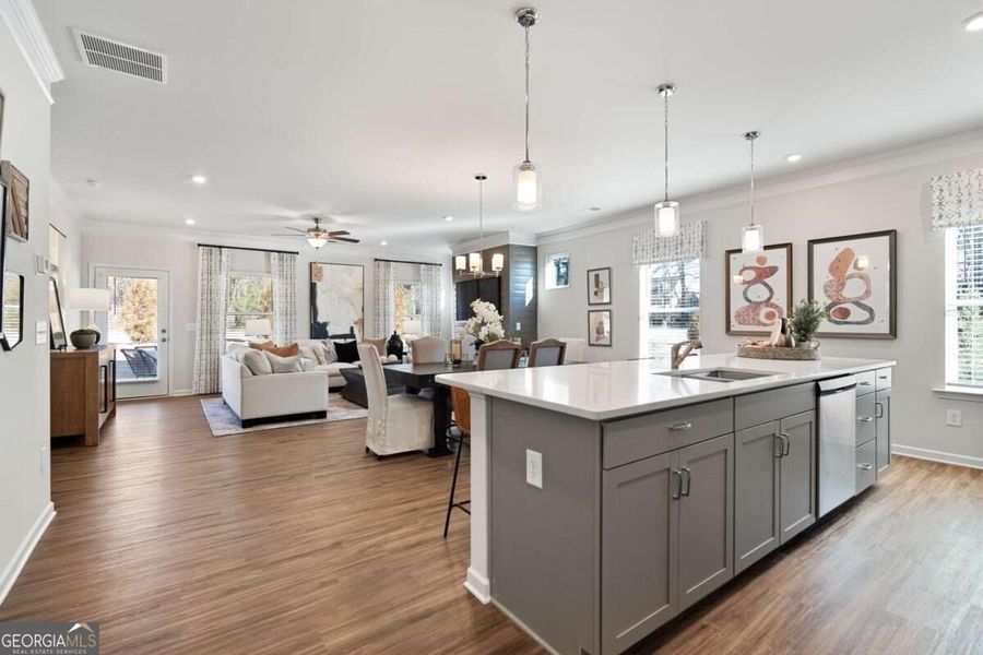 Furnished interior view inside a new home in Cobblestone Crossing Commons, Byron (Image 9).