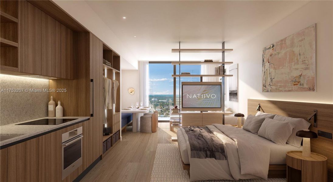 Furnished interior view inside a new home in Natiivo Fort Lauderdale, Fort Lauderdale (Image 7).