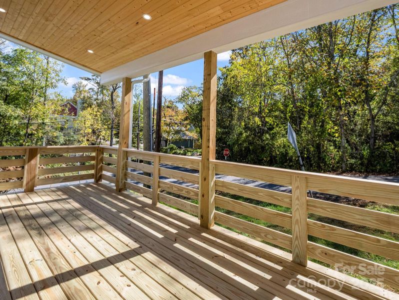 Exterior details and patio area of a home in , Asheville (Image 22).