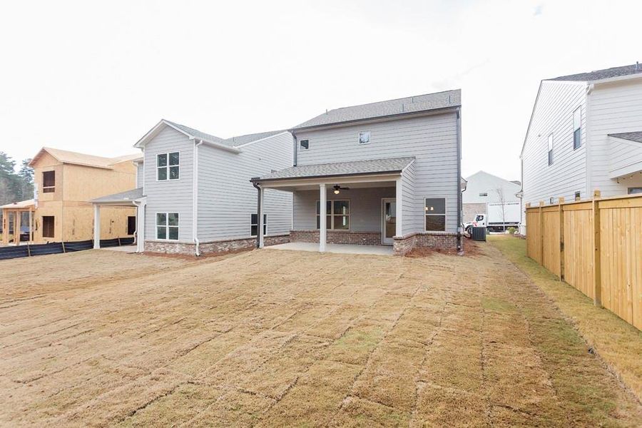 Exterior details and patio area of a home in , Buford (Image 4).