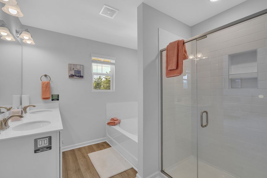 Representative furnished interior of a home built from the Crestfall II by Great Southern Homes in Worthington, Hephzibah (Image 20).