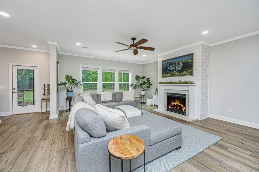 Furnished interior view inside a new home in Sea Island Preserve, Johns Island (Image 64).
