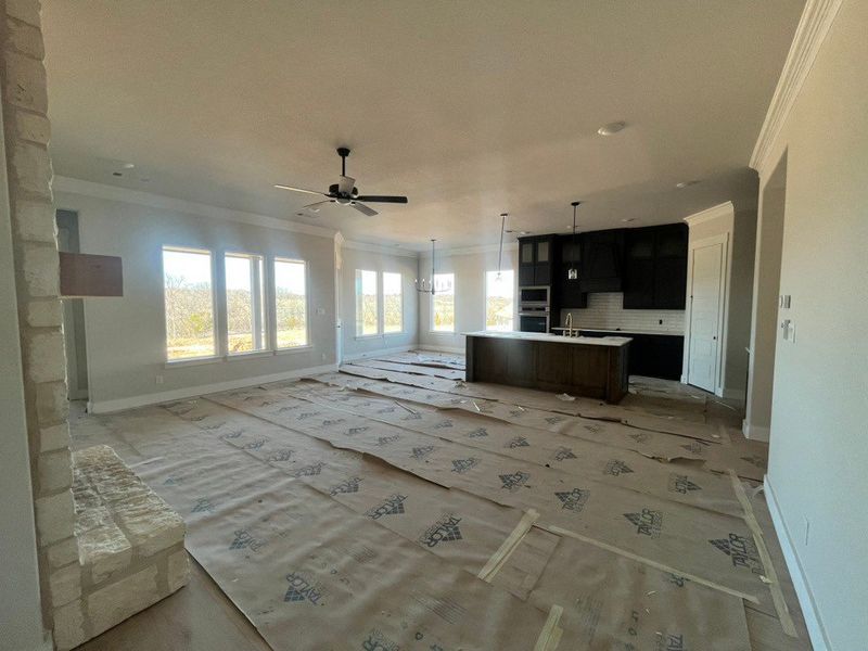 In-progress construction of a new home in Eagle Ridge Estates, Weatherford, TX (Image 12).