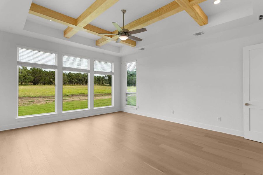 Representative unfurnished interior of a home built from the Franklin by Chesmar Homes in Feathergrass, Florence (Image 7).