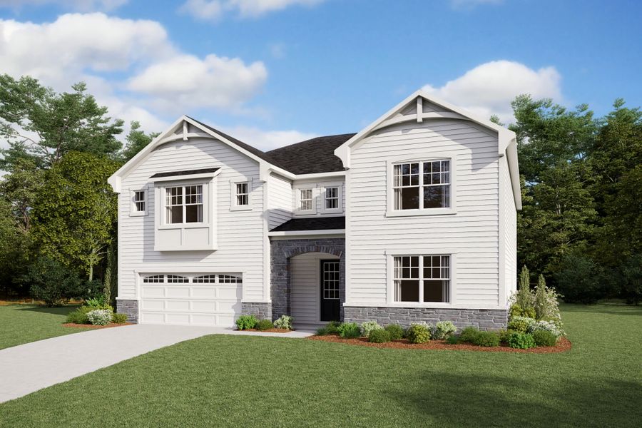 Representative exterior photo of a completed home built from the Yosemite by Mattamy Homes in Magnolia Park, Garner, NC (Image 20). Representative exterior photo of a completed home built from the Yosemite by Mattamy Homes in Magnolia Park, Garner, NC (Image 20).