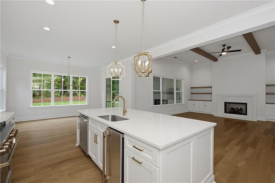 Furnished interior view inside a new home in , Newnan (Image 9).