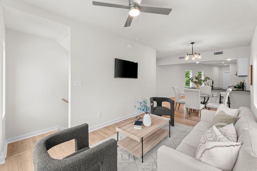 Furnished interior view inside a new home in , Dallas (Image 30).