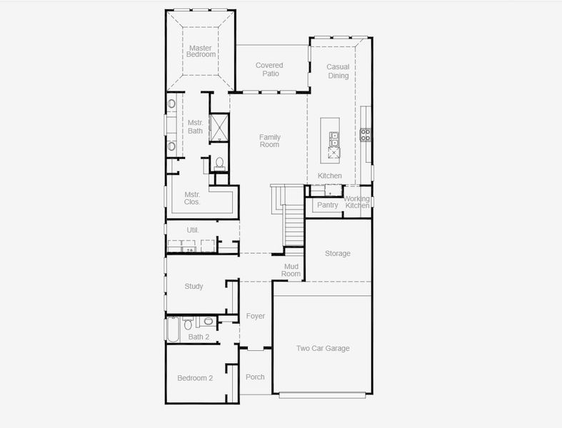 2D floor plan layout for the Delta - Single Family Homes by Coventry Homes in Parmer Ranch, Georgetown, TX (Image 26). 2D floor plan layout for the Delta - Single Family Homes by Coventry Homes in Parmer Ranch, Georgetown, TX (Image 26).