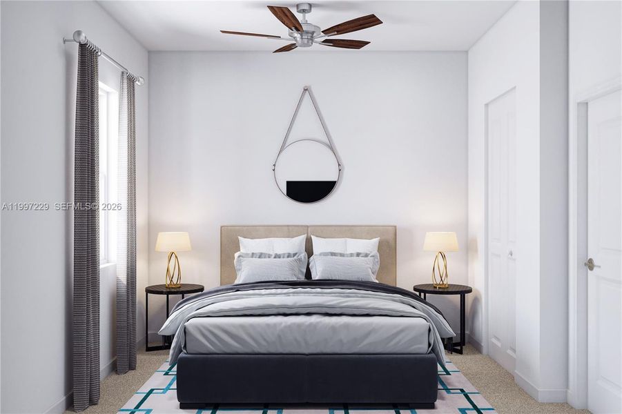 Furnished interior view inside a new home in Acacia Groves, Miami (Image 9).