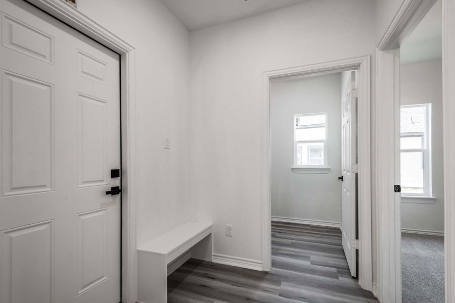 View into laundry