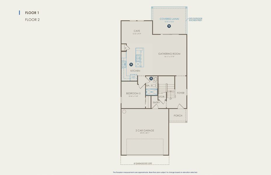 Trailside Floor Plan, Quick Move-In Home, Floor 1