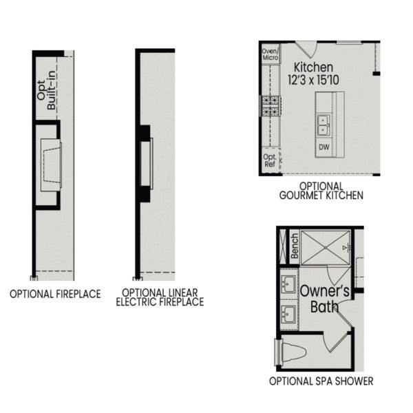 2D floor plan layout for the The Burke C by Davidson Homes LLC in Forestville Yard, Knightdale, NC (Image 6).