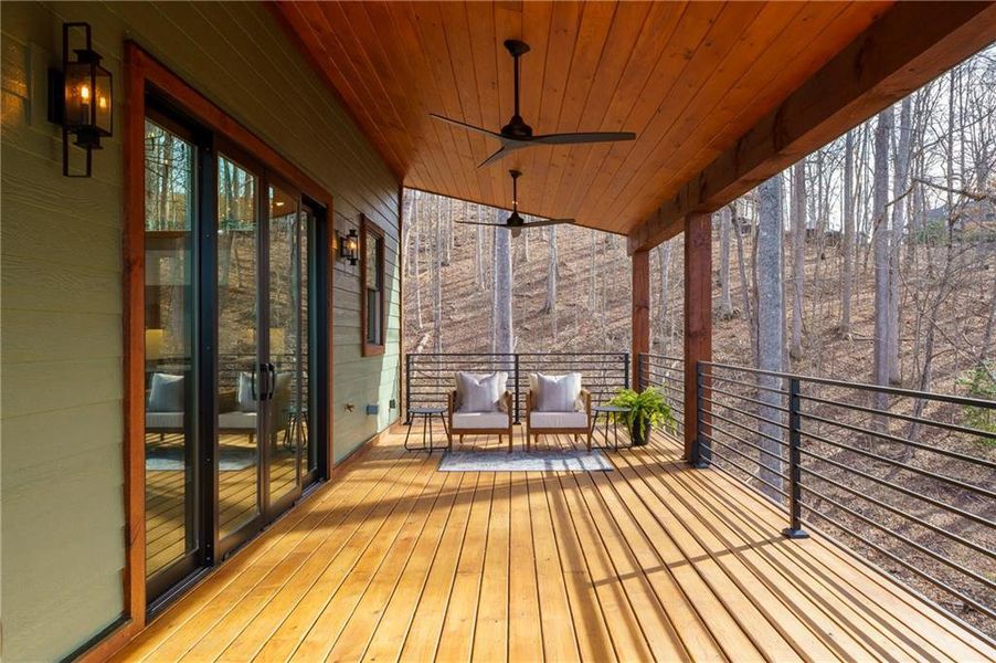 Exterior details and patio area of a home in , Young Harris (Image 33).