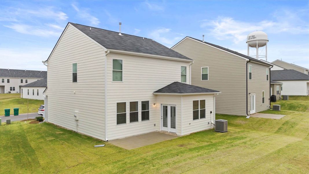 Front exterior of a new home in The Abbey at Trolley Run Station, Aiken, SC, highlighting curb appeal (Image 20).
