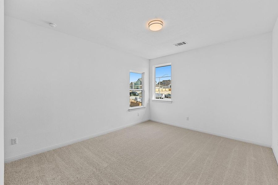 Spacious, unfurnished interior of a new home in Lariat - 80', Liberty Hill (Image 15). Spacious, unfurnished interior of a new home in Lariat - 80', Liberty Hill (Image 15).