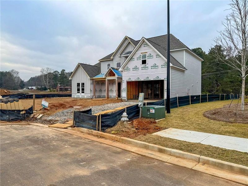 In-progress construction of a new home in Ashbury Commons, Powder Springs, GA (Image 37).
