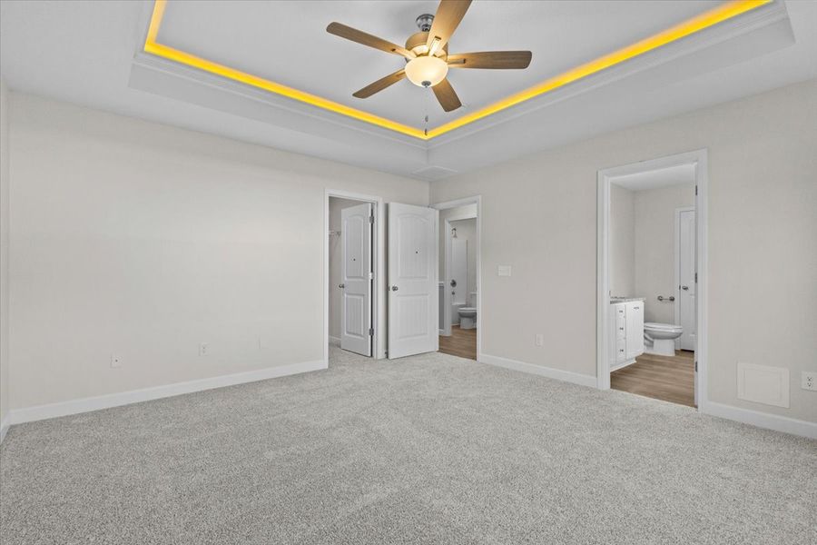 Representative unfurnished interior of a home built from the Morgan by Enchanted Homes in Lonesome Dove, San Antonio (Image 25).