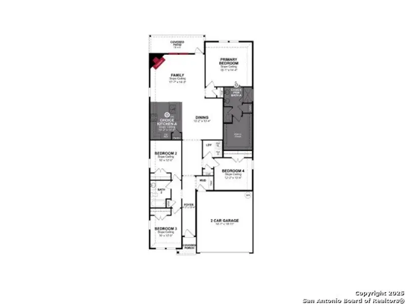2D floor plan layout of this home in Hunter's Ranch, San Antonio, TX (Image 4). 2D floor plan layout of this home in Hunter's Ranch, San Antonio, TX (Image 4).