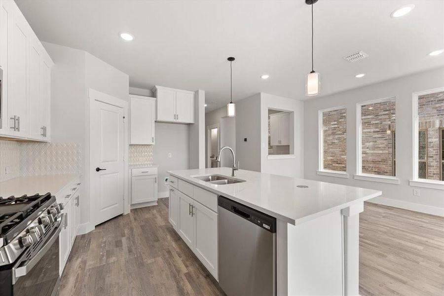 The chef will love being the center of attention in this gorgeous kitchen!