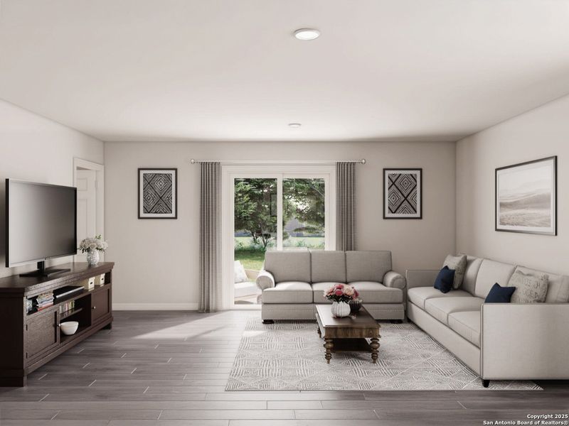 Furnished interior view inside a new home in Las Colinas, Kenedy (Image 7). Furnished interior view inside a new home in Las Colinas, Kenedy (Image 7).