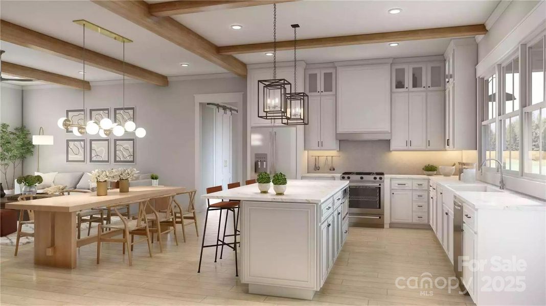 Furnished interior view inside a new home in , Sherrills Ford (Image 8).