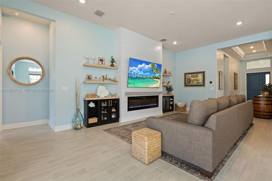 Furnished interior view inside a new home in , Parkland (Image 6).