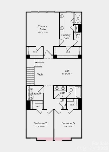 Second Floor Plan - Additional Highlights Include: Laminate flooring extension to great room