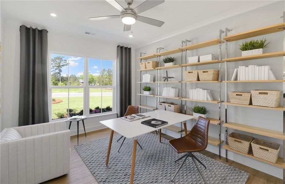 Furnished interior view inside a new home in Riversprings, Dacula (Image 10).