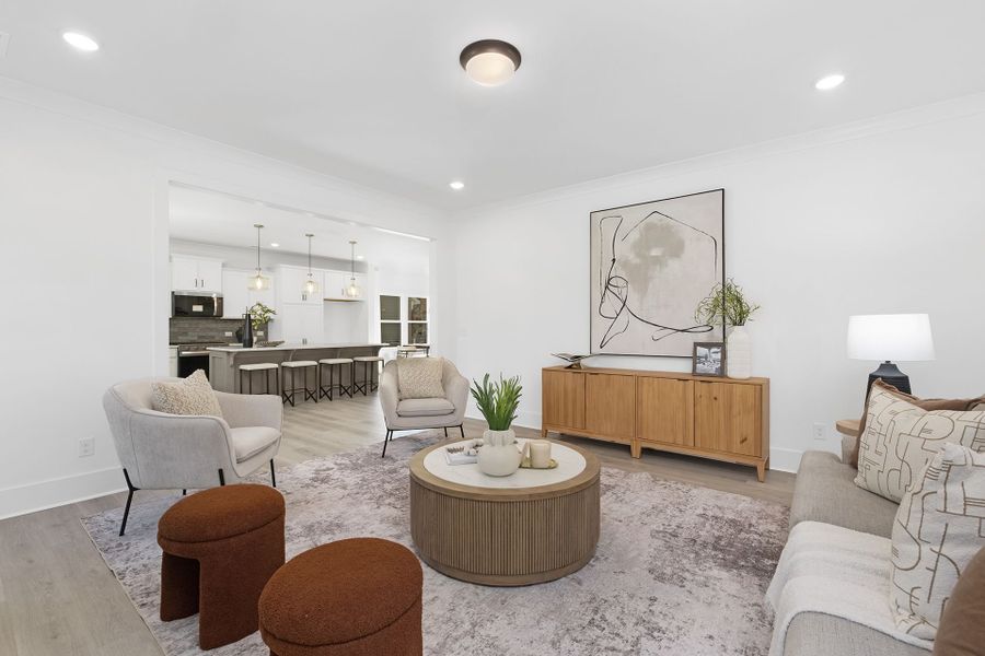 Furnished interior view inside a new home in Stonebridge Fairways, Monroe (Image 13).