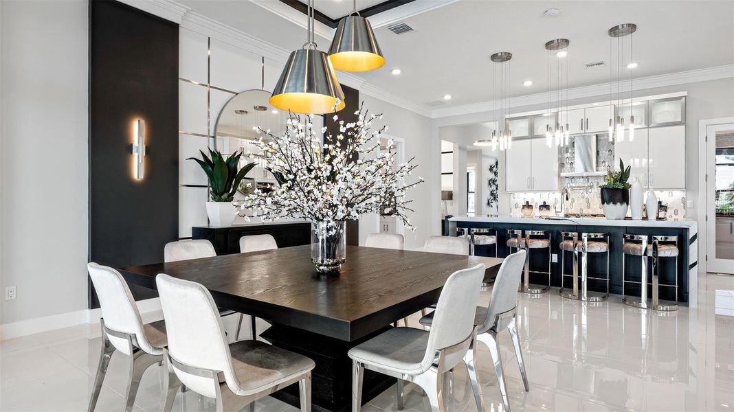 Furnished interior view inside a new home in Cresswind Palm Beach at Westlake, Westlake (Image 35).