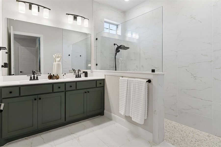 Furnished interior view inside a new home in Elements at Viridian - Garden Series, Arlington (Image 32).