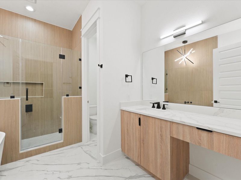 Furnished interior view inside a new home in , Houston (Image 13).