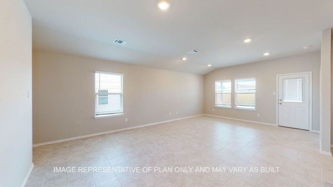 Representative unfurnished interior of a home built from the Camden by D.R. Horton in Victory Ranch, Killeen (Image 14).