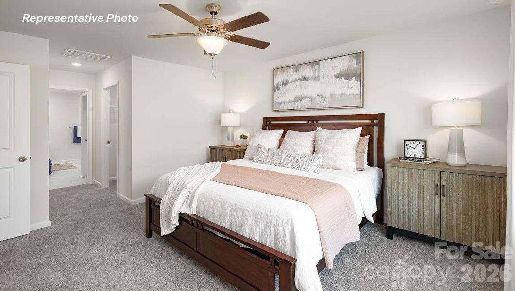 Furnished interior view inside a new home in Clark Creek Landing, Lincolnton (Image 10).