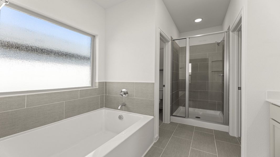 Furnished interior view inside a new home in Churchill 50s, Anna (Image 16). Furnished interior view inside a new home in Churchill 50s, Anna (Image 16).