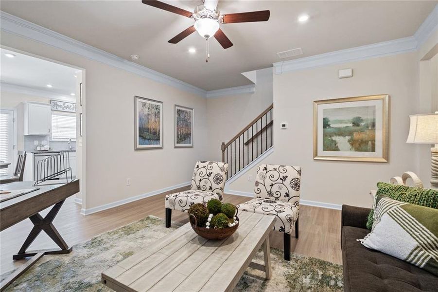 Furnished interior view inside a new home in Johnson Crossing, Cartersville (Image 8).