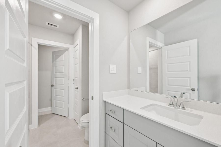 Furnished interior view inside a new home in Landing Meadows - Premier Series, New Caney (Image 7).