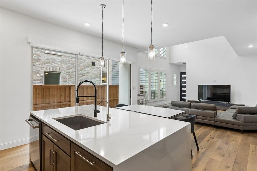 Furnished interior view inside a new home in Fields Villas - Darling Homes, Frisco (Image 18).