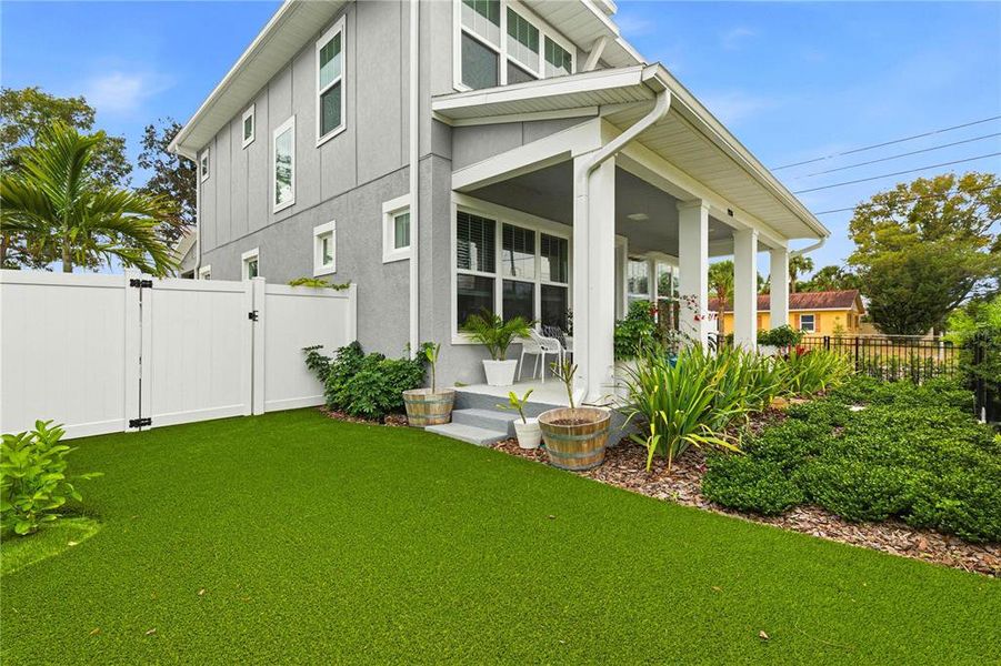 Exterior details and patio area of a home in , Tampa (Image 3). Exterior details and patio area of a home in , Tampa (Image 3).