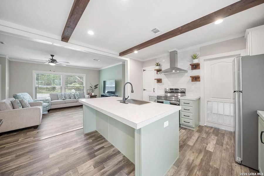 Furnished interior view inside a new home in , Bandera (Image 3).