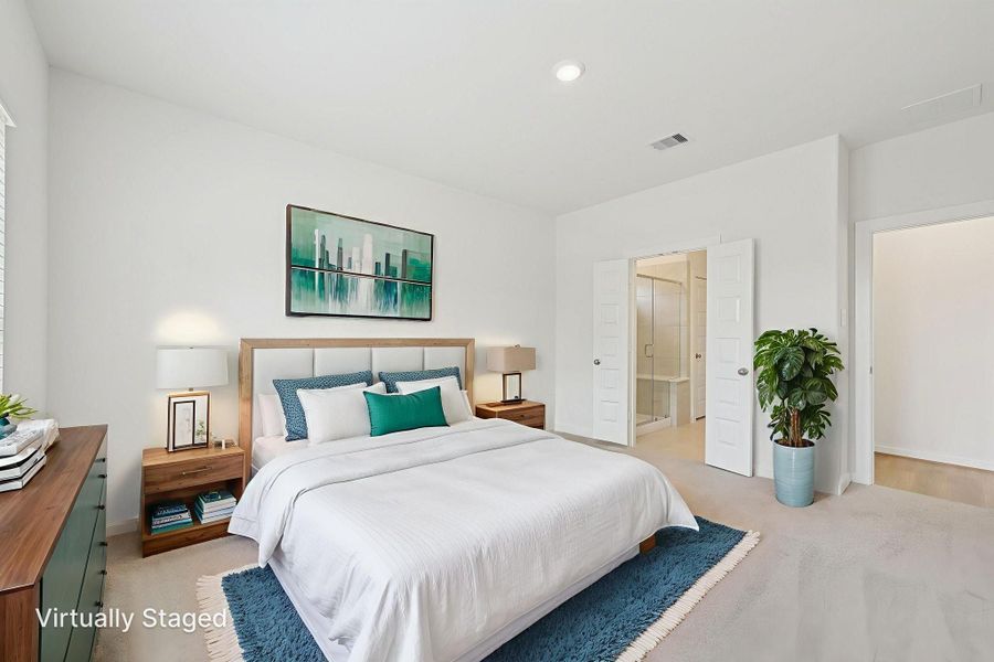 Furnished interior view inside a new home in Pine Lake Cove - Traditional Series, Montgomery (Image 15).